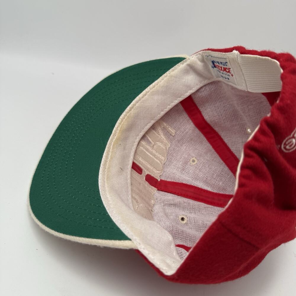 Vintage The Skin Game Big Horn Embroidered Wool Hat PGA Tour Golf Stretch Back - Picture 8 of 9
